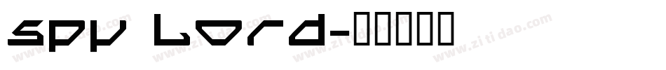 Spy Lord字体转换